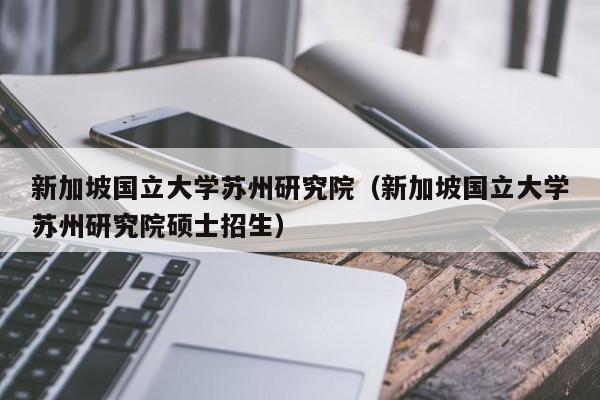 新加坡国立大学苏州研究院（新加坡国立大学苏州研究院硕士招生）